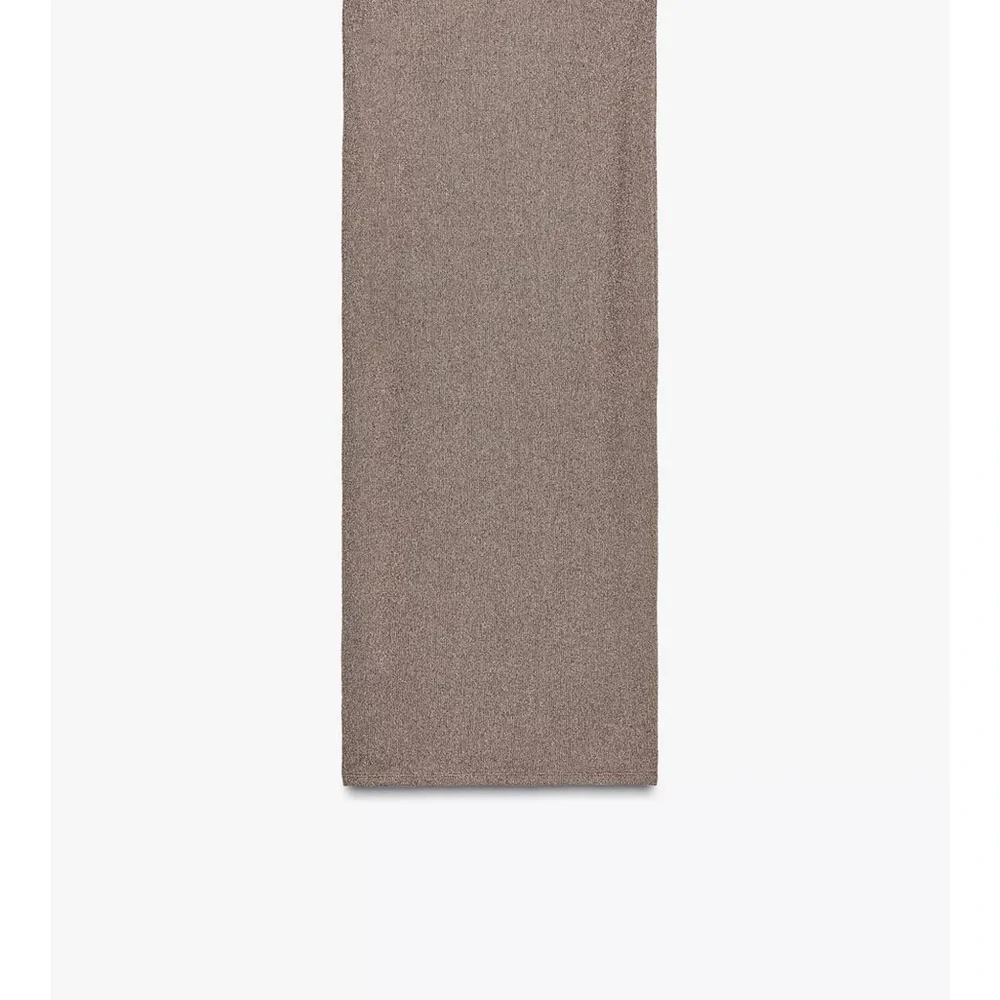Zara NWT viscose knit stretchy midi skirt light brown tan - Picture 7 of 10